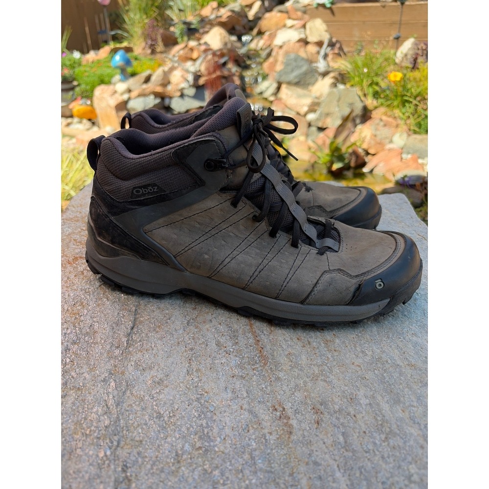Oboz Sypes Mid Leather B-DRY Hiking Boots Mens‎ 12 Brown Waterproof 77101DS0822M